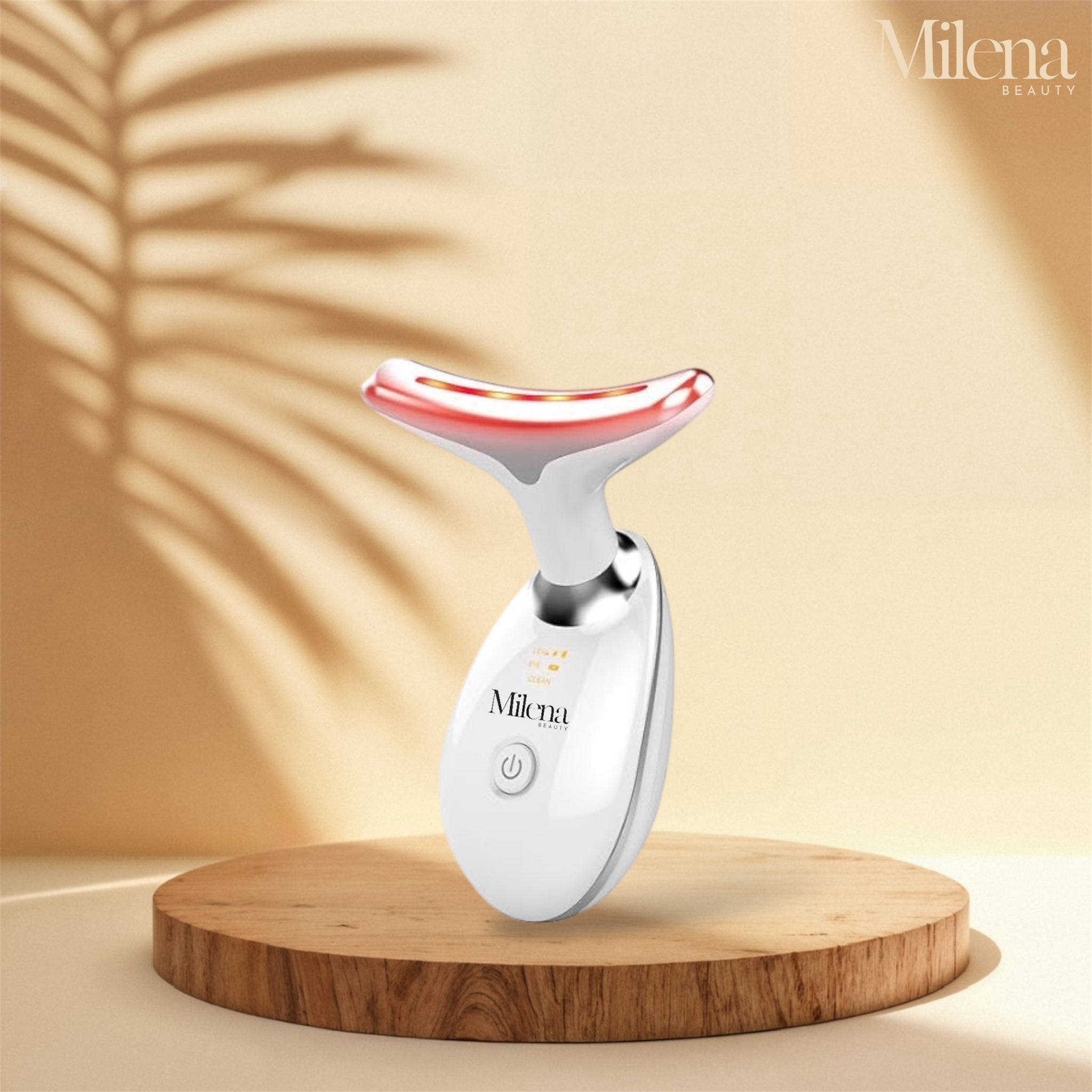 Masajeador de cuello y rostro - Dispositivo LED para reafirmar la piel, antiarrugas y belleza