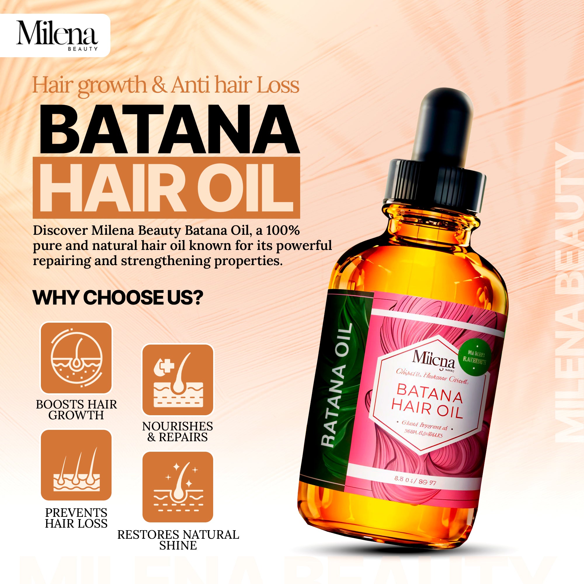 Batana Oil for Hair growth & Anti hair Loss