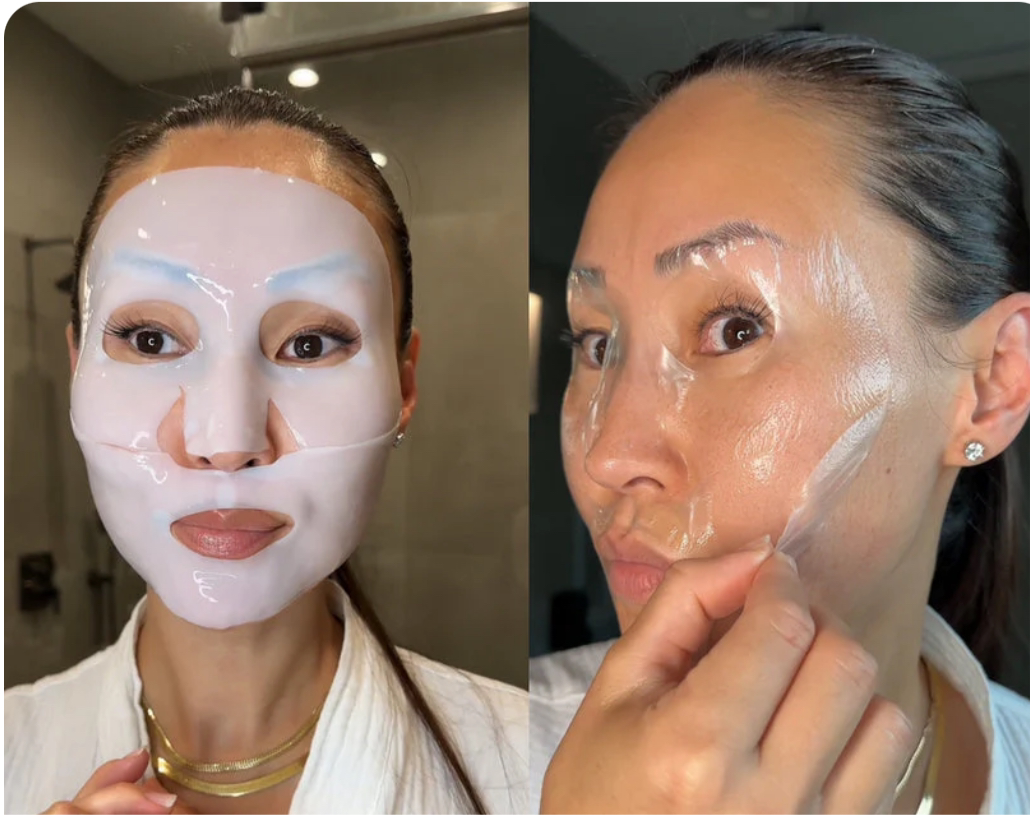 Masques visage au collagène - Peau radieuse ~ 1 mois