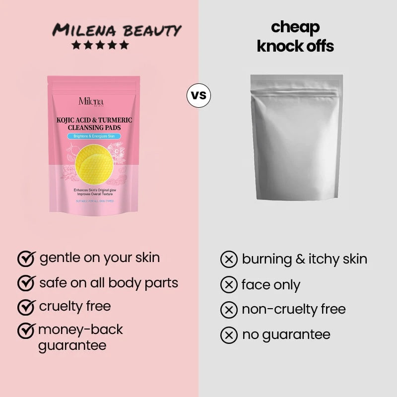 Coton au Curcuma et à l'Acide Kojique  : Visage & Corps - 40 pièces  